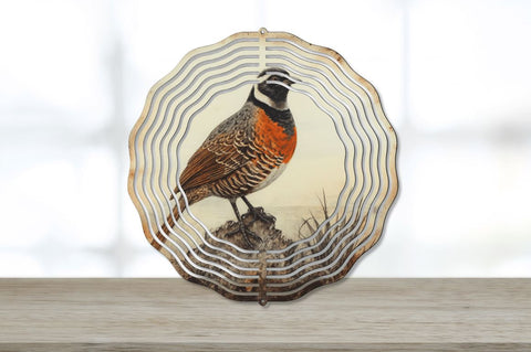 Vintage Quail Bird Wind Spinner Bundle Sublimation Regulrcrative 