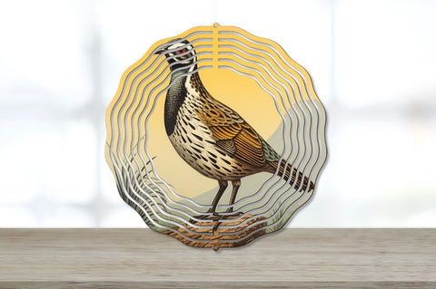 Vintage Quail Bird Wind Spinner Bundle Sublimation Regulrcrative 