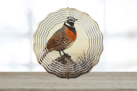 Vintage Quail Bird Wind Spinner Bundle Sublimation Regulrcrative 