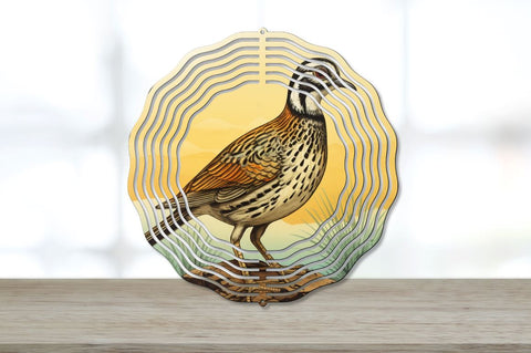 Vintage Quail Bird Wind Spinner Bundle Sublimation Regulrcrative 