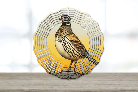 Vintage Quail Bird Wind Spinner Bundle Sublimation Regulrcrative 