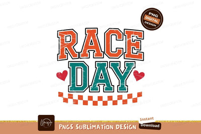 Vintage Race Day Design Sublimation Png Sublimation Designangry 