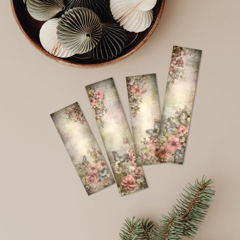 Vintage Regency Garden Bookmarks | Printable SVG Paige Cole Studio 