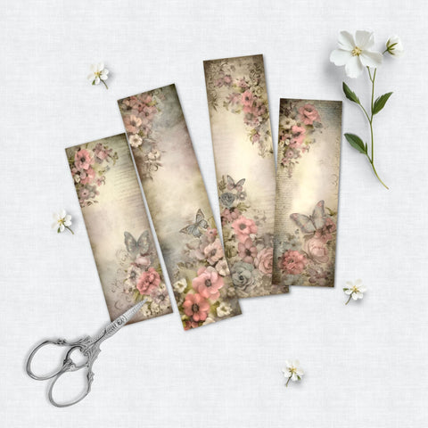 Vintage Regency Garden Bookmarks | Printable SVG Paige Cole Studio 