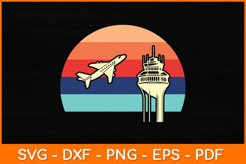 Vintage Retro Air Traffic Controller Svg Design SVG artprintfile 