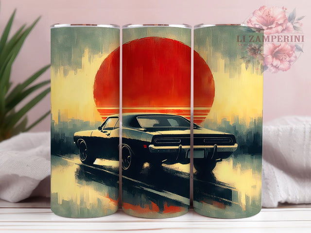 Vintage Retro Classic Car Tumbler Wrap, Retro Car Tumbler, 20oz Tumbler Wrap, Sublimation Design, Classic Car, Antique Car Tumbler, Car Lover Tumbler Sublimation Li Zamperini 