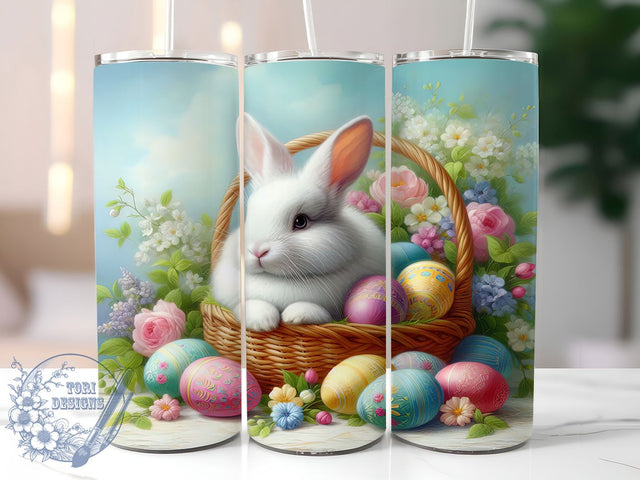 Vintage Retro Easter Bunny Tumbler, Easter Bunny Tumbler, Retro Easter Wrap, Stylish 20oz Wrap, Sublimation Design, Trendy Gift Idea, Inspirational Easter Tumbler Sublimation ToriDesigns 
