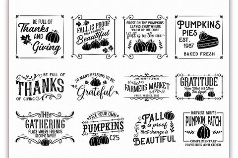 Vintage Retro Fall Sign SVG Bundle SVG Shetara Begum 