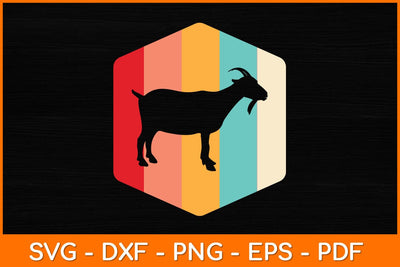 Vintage Retro Goat Svg Design SVG artprintfile 