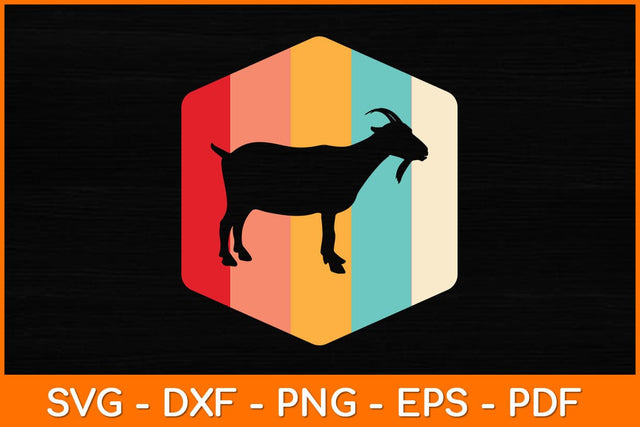 Vintage Retro Goat Svg Design SVG artprintfile 