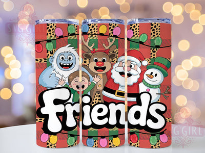 Vintage Retro Reindeer Christmas Tumbler, Reindeer Movie Wrap, Vintage Holiday Sublimation, Festive Friends Cup, 20Oz Skinny Tumbler Wrap, Classic Christmas Mug, Nostalgic Holiday Design Sublimation SvggirlplusArt 
