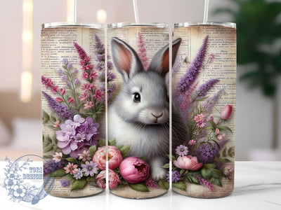 Vintage Retro Spring Bunny Tumbler, Spring Bunny Tumbler, Retro Easter Wrap, Stylish 20oz Wrap, Sublimation Design, Trendy Gift Idea, Inspirational Spring Tumbler Sublimation ToriDesigns 