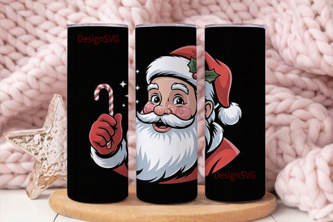 Vintage Santa 20oz Tumbler Design Sublimation DesignSVG 