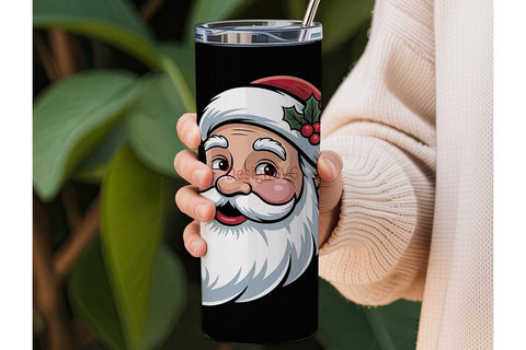 Vintage Santa 20oz Tumbler Design Sublimation DesignSVG 
