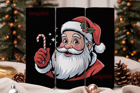 Vintage Santa 20oz Tumbler Design Sublimation DesignSVG 