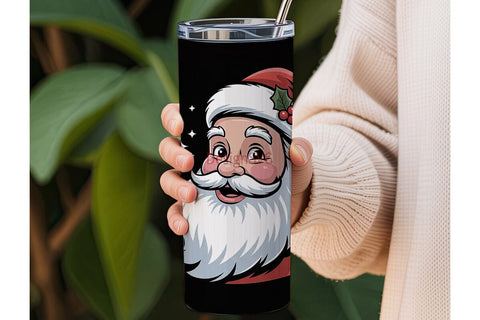 Vintage Santa 20oz Tumbler Design Sublimation DesignSVG 