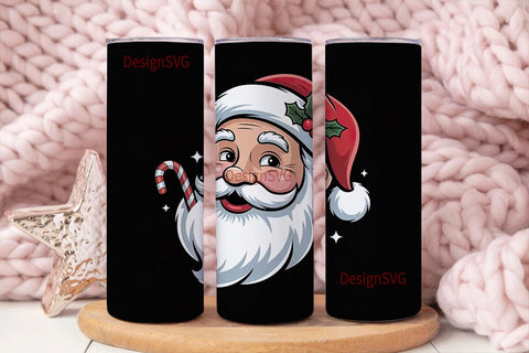 Vintage Santa 20oz Tumbler Design Sublimation DesignSVG 