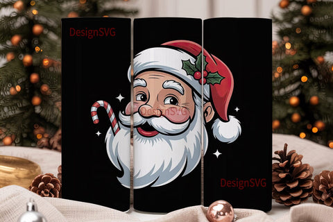 Vintage Santa 20oz Tumbler Design Sublimation DesignSVG 