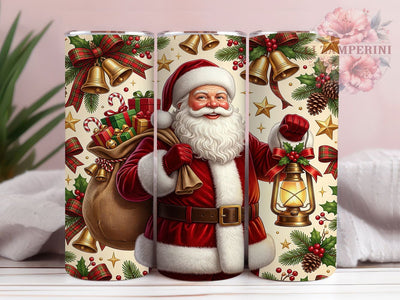 Vintage Santa Christmas 20oz Tumbler, Vintage Santa, Christmas Santa, Santa Tumbler, Vintage Santa PNG, Xmas Santa PNG, Santa Tumbler PNG, Vintage Christmas Sublimation Li Zamperini 
