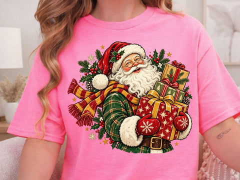 Vintage Santa Claus Christmas PNG SVG DesignDestine 