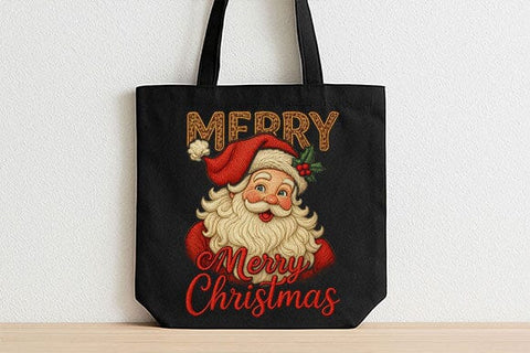 Vintage Santa Merry Christmas PNG SVG BillahCrafts 