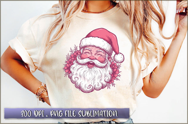 Vintage Santa Retro Funny Santa Sublimation Sublimation Shetara Begum 