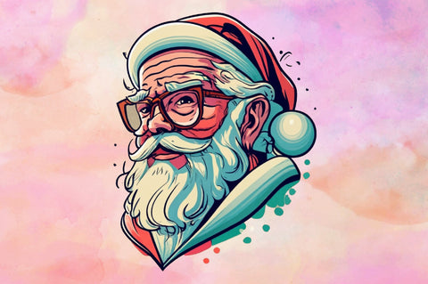 Vintage Santa Sublimation Bundle Sublimation designartist 