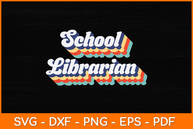 Vintage School Librarian Svg File SVG artprintfile 