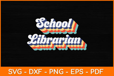 Vintage School Librarian Svg File SVG artprintfile 