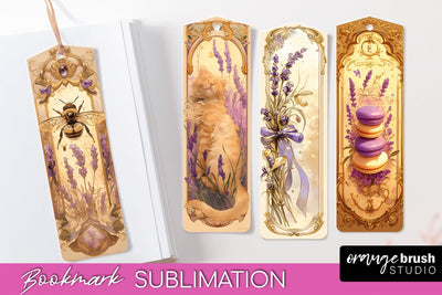 Vintage Scrapbook Bookmark Sublimation - Ephemera Bookmarks Sublimation OrangeBrushStudio 