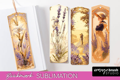 Vintage Scrapbook Bookmark Sublimation - Ephemera Bookmarks Sublimation OrangeBrushStudio 