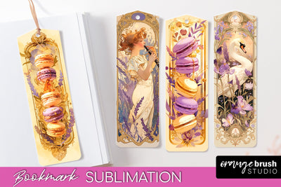 Vintage Scrapbook Bookmark Sublimation - Ephemera Bookmarks Sublimation OrangeBrushStudio 
