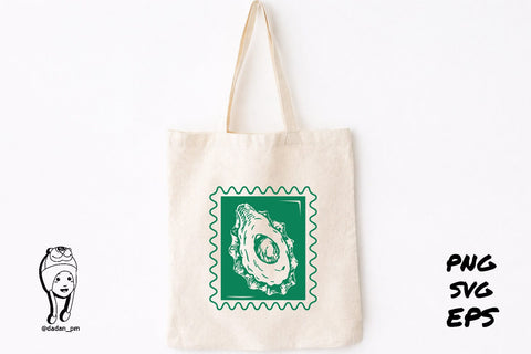 Vintage Sea Life Aesthetic Stamp SVG dadan_pm 