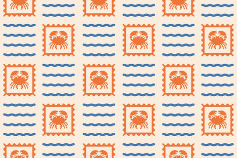 Vintage Sea Summer Seamless Patterns & Digital Papers Digital Pattern Rin Green 