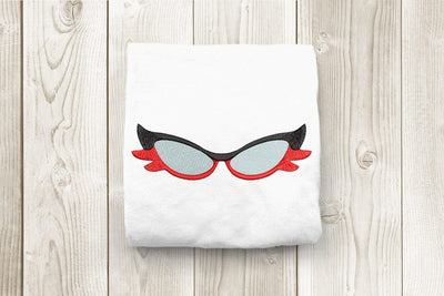 Vintage Secretary Glasses Embroidery Embroidery/Applique DESIGNS Designed by Geeks 