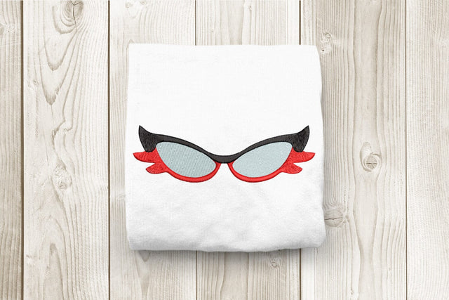 Vintage Secretary Glasses Embroidery Embroidery/Applique DESIGNS Designed by Geeks 