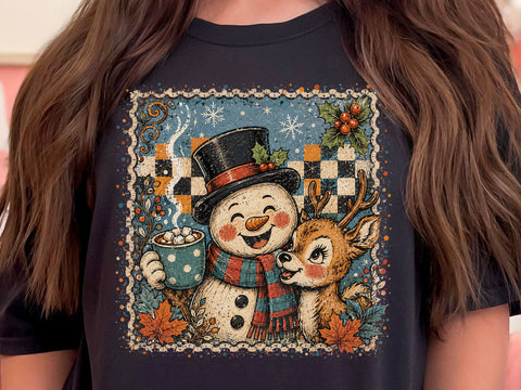 Vintage Snowman Halloween PNG Bundle SVG DesignDestine 