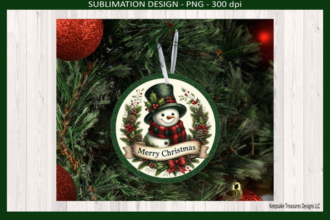 Vintage Snowman Ornaments Png, Christmas Sublimation Design, Holiday Digital Download Sublimation Keepsake Treasures Designs LLC. 