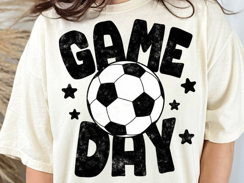Vintage Soccer Game Day Png, Football Png, Retro Soccer Mom Png, Soccer T-shirt Png, School Soccer Team Png SVG DesignDestine 