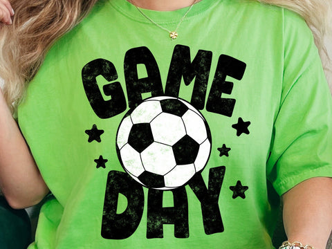 Vintage Soccer Game Day Png, Football Png, Retro Soccer Mom Png, Soccer T-shirt Png, School Soccer Team Png SVG DesignDestine 
