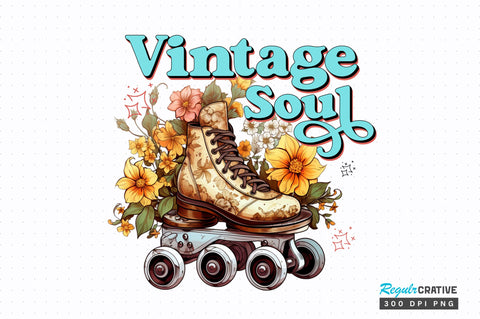 Vintage soul PNG Design Sublimation Regulrcrative 