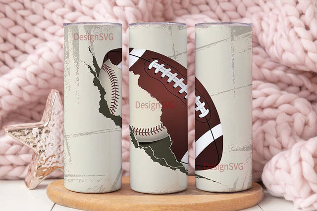 Vintage Sports 20oz Tumbler Wrap Sublimation DesignSVG 