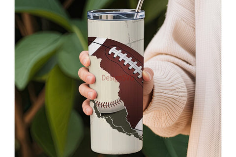 Vintage Sports 20oz Tumbler Wrap Sublimation DesignSVG 
