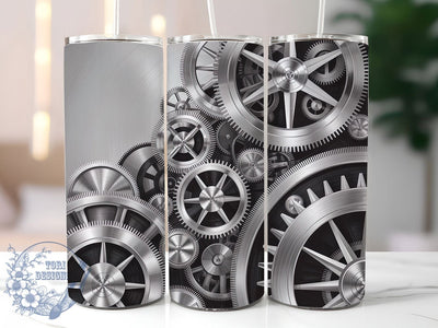 Vintage Steampunk Gear Tumbler, Industrial Mechanical Wrap, Vintage Steampunk Cup, 20oz Sublimation Wrap, Stylish Gear Design Tumbler, Artistic Mechanical Cup, Retro Steampunk Theme Wrap Sublimation ToriDesigns 