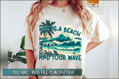 Vintage Summer Beach PNG Bundle Sublimation Shetara Begum 