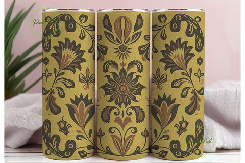 Vintage Sunflower Tumbler Wrap Sublimation PixelChick 