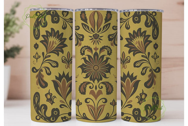 Vintage Sunflower Tumbler Wrap Sublimation PixelChick 