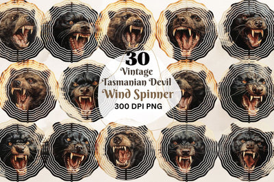 Vintage Tasmanian Devil Wind Spinner Sublimation Bundle Sublimation Regulrcrative 