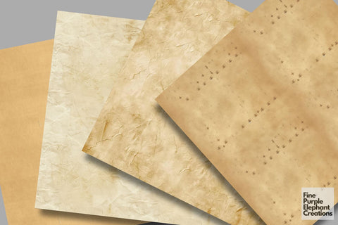 Vintage Texture Digital Paper | Brown Textured Scrapbook Digital Pattern Fine Purple Elephant Creations 