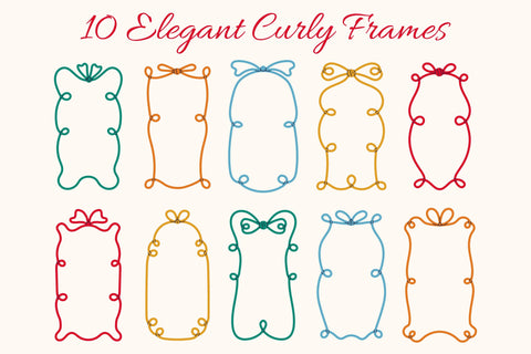 Vintage Tied Bow Frames PNG Clipart Sublimation Rin Green 